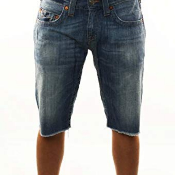 knee length cut off jeans